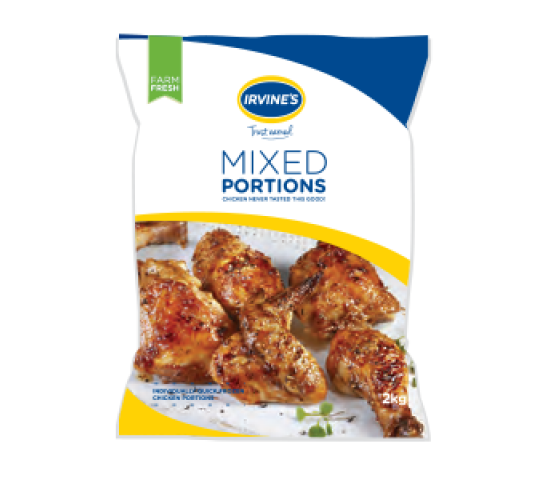 Irvines Chicken Mixed Portions 2KG