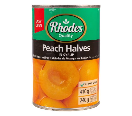 Rhodes PEach Halves In Syrup 410G