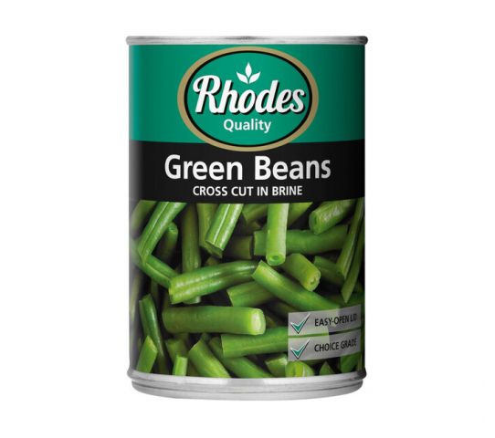 Rhodes Green Beans Cross Cut In Brine 410G