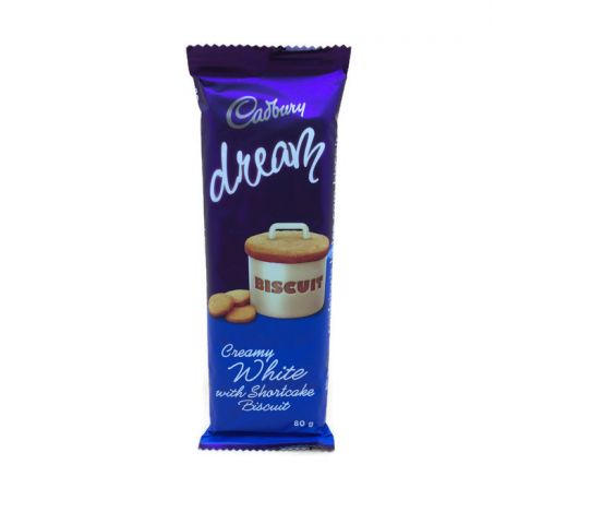 Cadbury Dream Biscuit Creamy White 80G