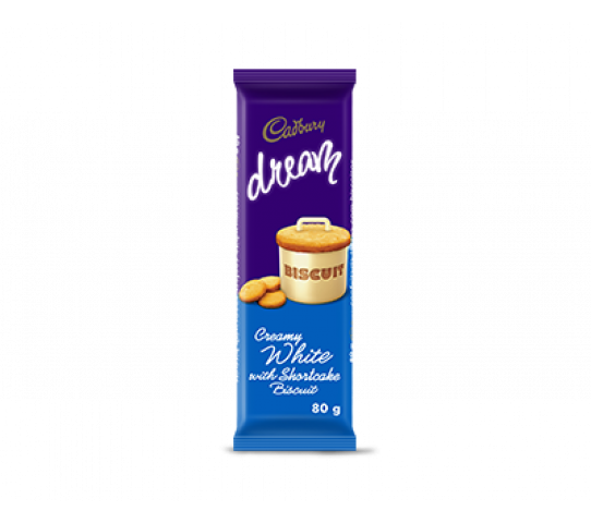 Cadbury Dream Biscuit Creamy White 80G