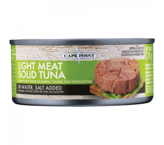 Cape Point Light Meat Solid Tuna in Water Salt 170G