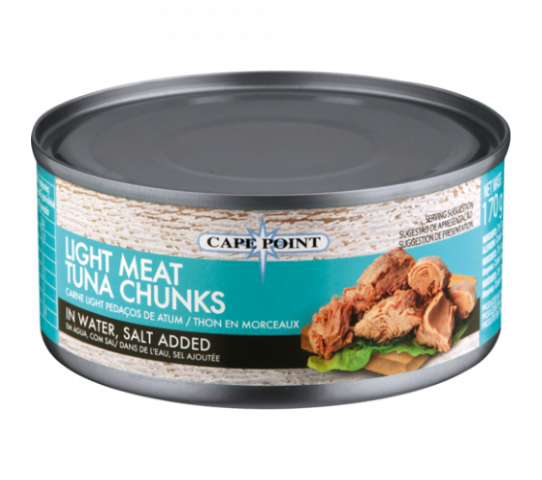 Cape Point Light Meat Tuna Chunks in Water Salt 170G