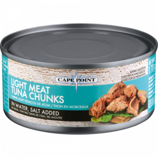 Cape Point Light Meat Tuna Chunks in Water Salt 170G