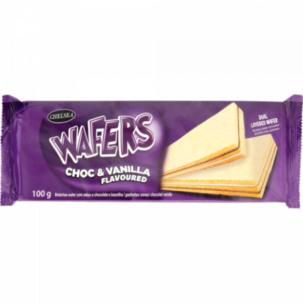 Chelsea Wafers Choc & Vanilla Flavoured 100G