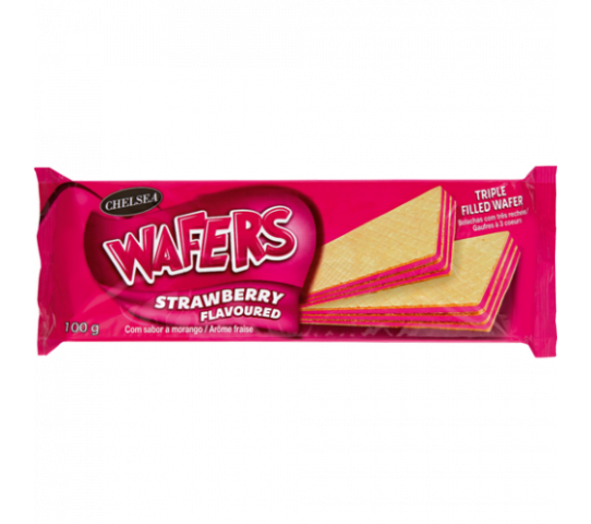 Chelsea Wafers Strawberry Flavoured 100G