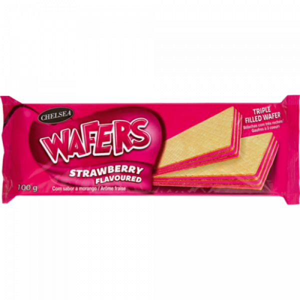 Chelsea Wafers Strawberry Flavoured 100G