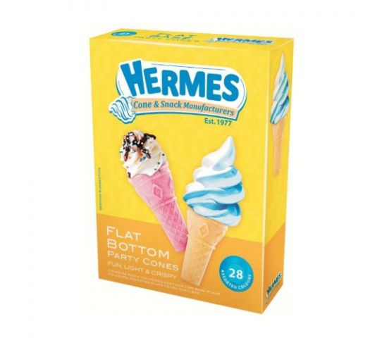 Hermes Flat Bottom Cones 28S Each