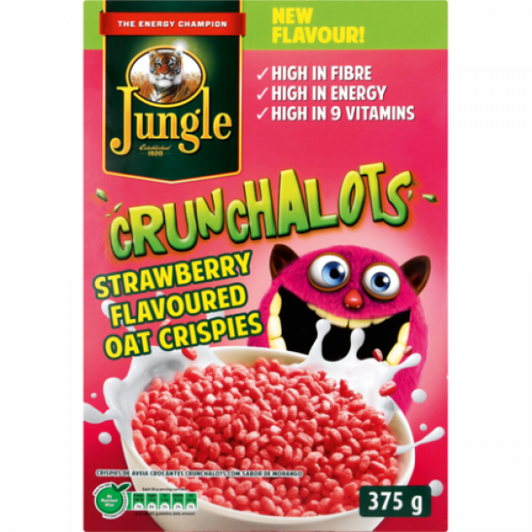 Jungle Oats Crunchalots Strawberry Crispies 375G