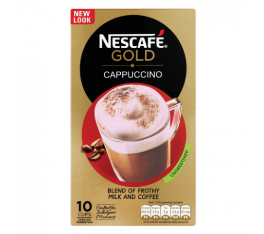 Nescafe Gold Cappuccino Unsweetened 125G