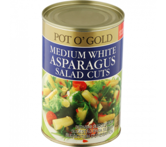 Pot O Gold Asparagus Medium White Salad Cuts 430G