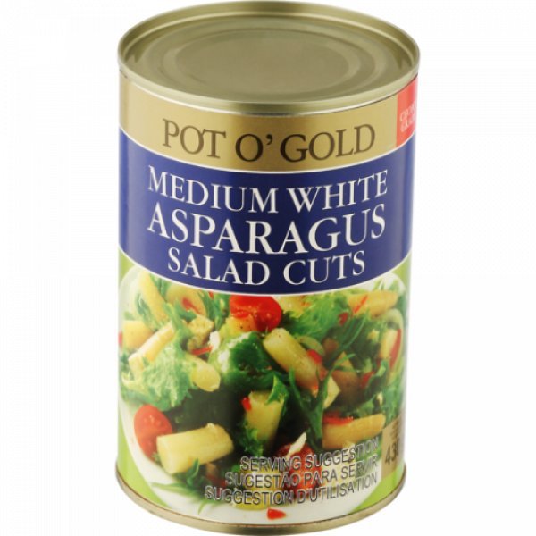 Pot O Gold Asparagus Medium White Salad Cuts 430G