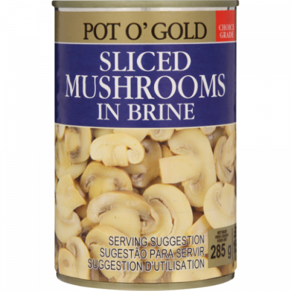 Pot O Gold Whole Mushrooms in Brine 285G
