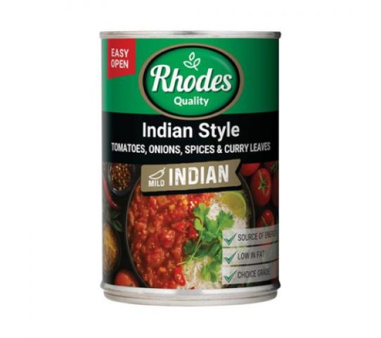 Rhodes Indian Style Tomato Onion & Curry 410G