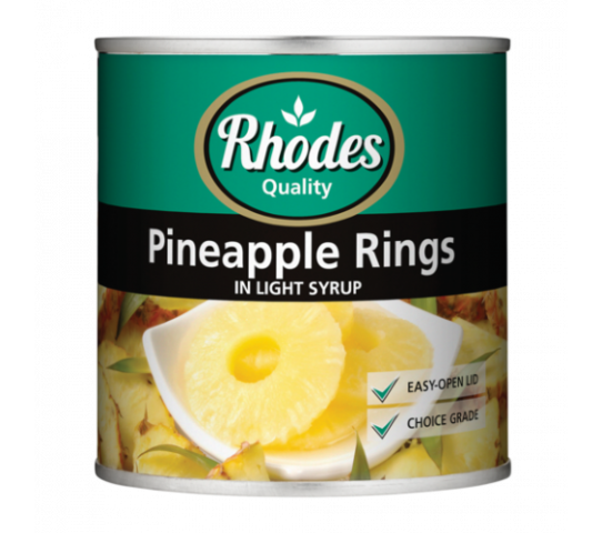 Rhodes Pineapple Rings in Syrup 440G