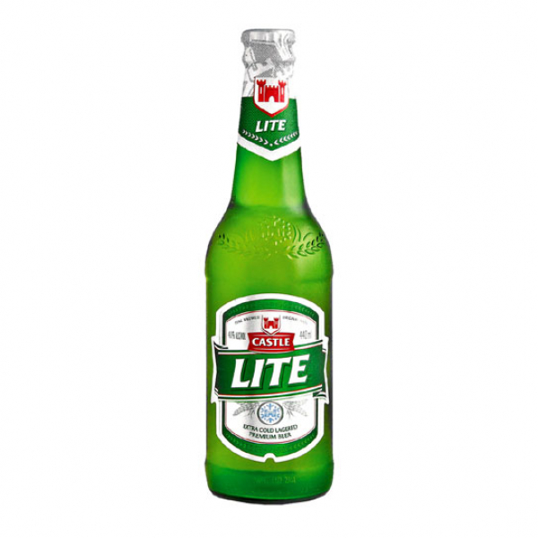 Castle Lite Beer Bottle Local 340ML