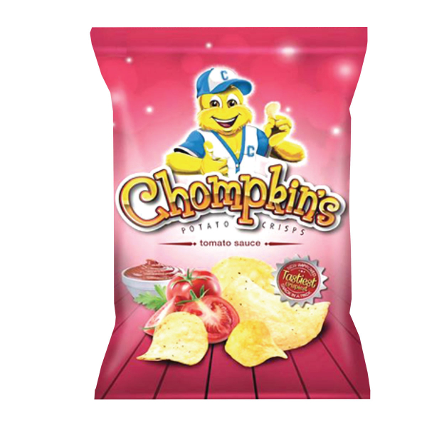 Chompkins Potato Crisps Tomato Sauce 25G