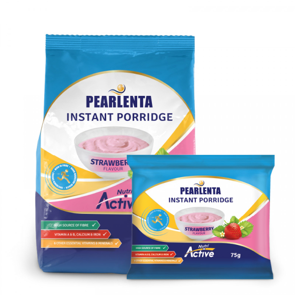 Pearlenta Instant Porridge Strawberry Flavour 1KG