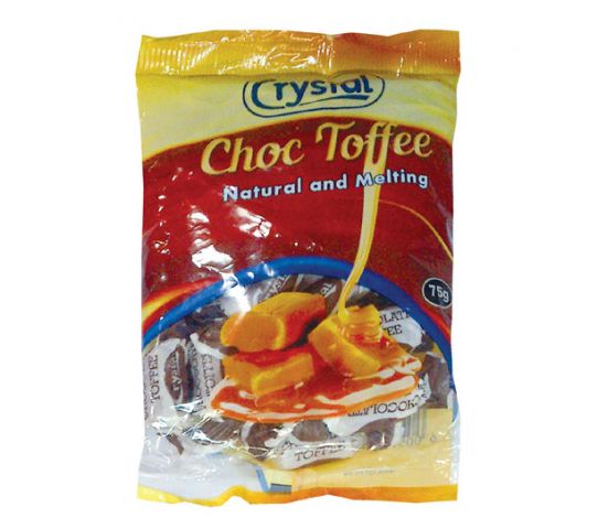 Crystal Sweets Choc Toffees 75G