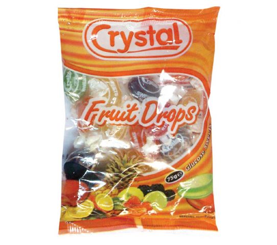 Crystal Sweets Fruit Drops 75G