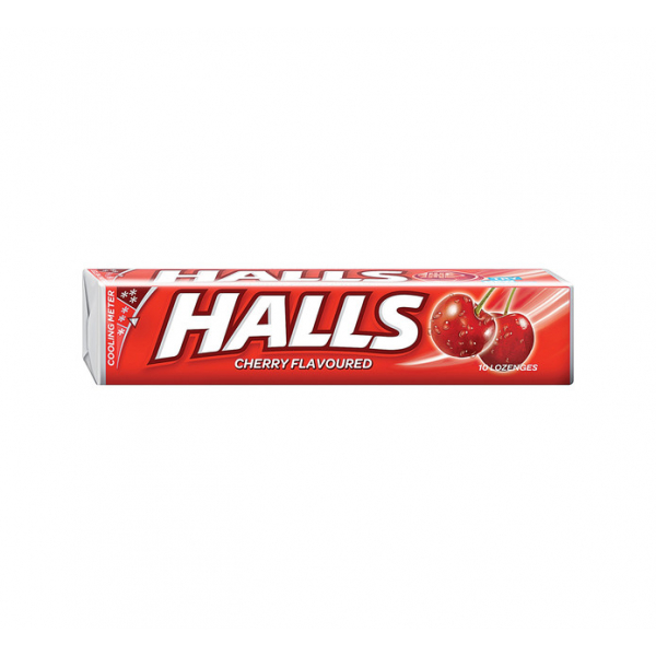 Halls Cherry Lozengers 18S