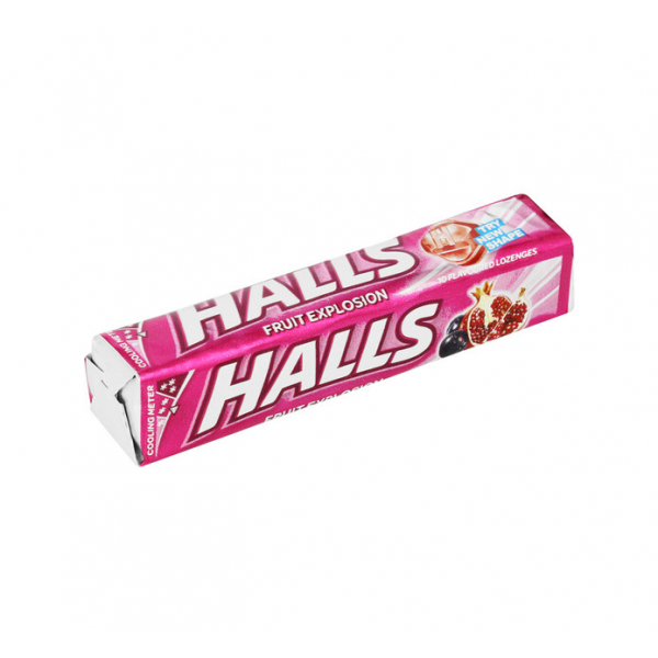 Halls Fruit Explosion Lozengers 18S