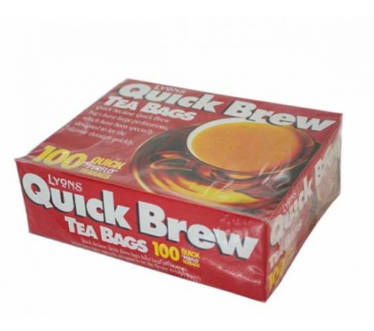 Lyons Quick Brew Teabags Box 100S 250G