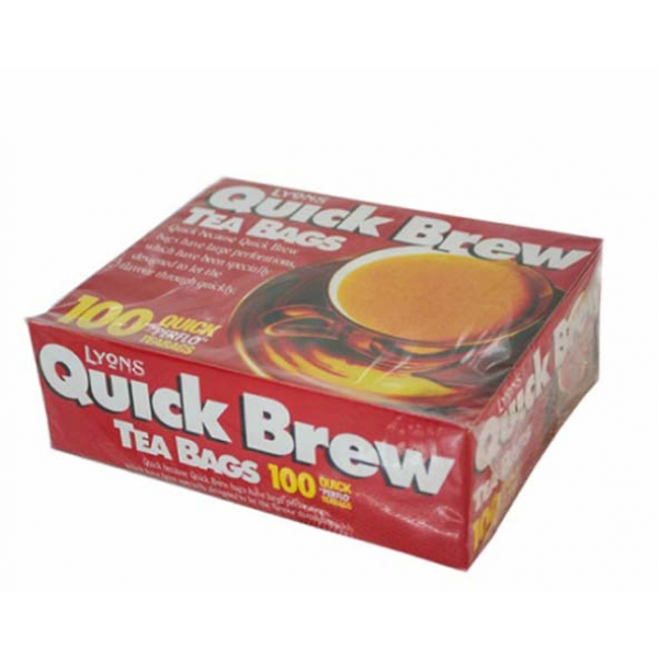 Lyons Quick Brew Teabags Box 100S 250G