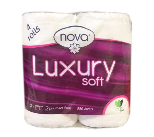 Nova Luxury Soft Toilet Tissue 350Sheets 4S