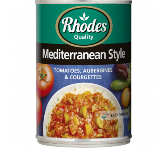 Rhodes Tomatoes Mediterranean Style 410G
