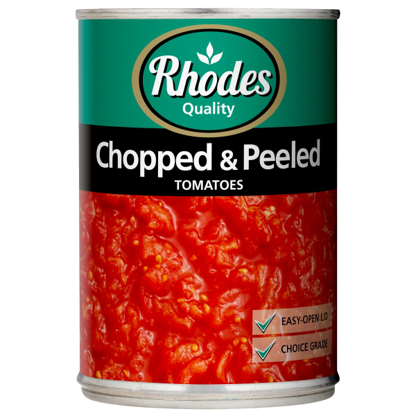 Rhodes Chopped Peeled Tomatoes 410G