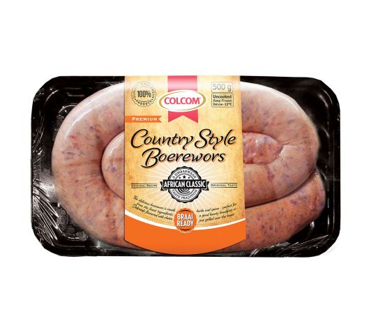 Colcom Country Style Boerewors 500G