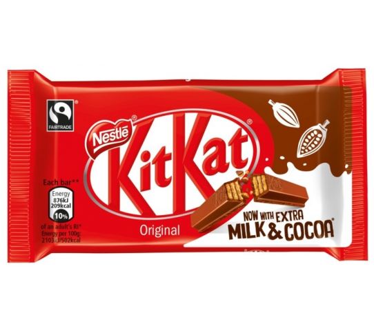Nestle Kitkat 4 Finger Milk & Cocoa Chocolate 41.5G