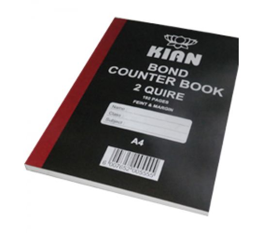 Kian 2 Quire Bond Counter Book 192 Page