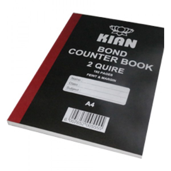 Kian 2 Quire Bond Counter Book 192 Page