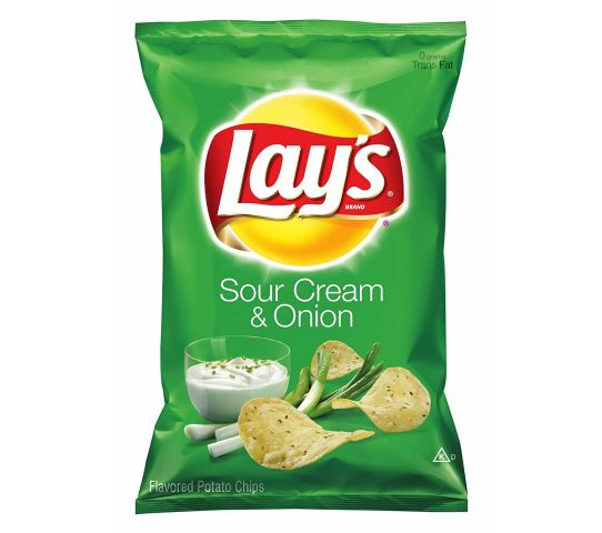 Lays Potato Chips Sour Cream & Onion Flavour 105G
