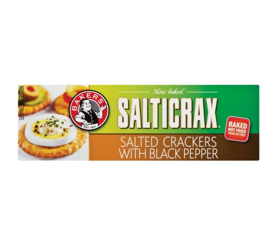 Bakers Salticrax Black Pepper 200G
