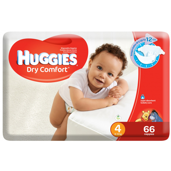 Huggies Dry Comfort 66S 8 14Kg