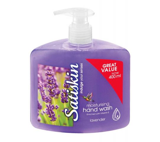 Satiskin Hand Wash Lavender 400Ml
