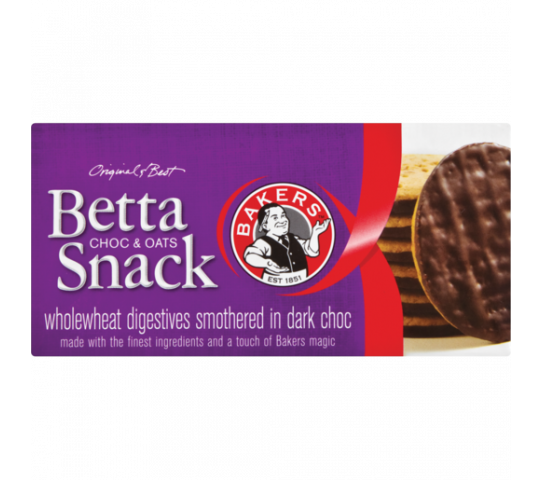 Bakers Bet Snack Choc Oats 200G