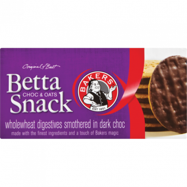 Bakers Bet Snack Choc Oats 200G