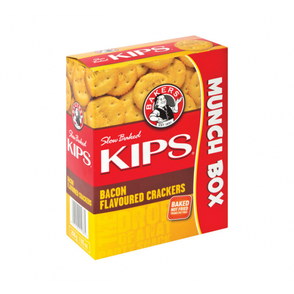 Bakers Kips Bacon Crackers 200G