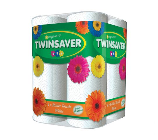 Twinsaver Kitchen Towel Classic White 4S
