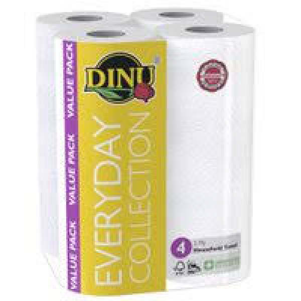 Dinu Household Towel Everyday White 4S