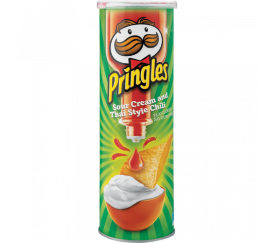 Pringles Sour Cream & Thai Style Corn Chips 110G