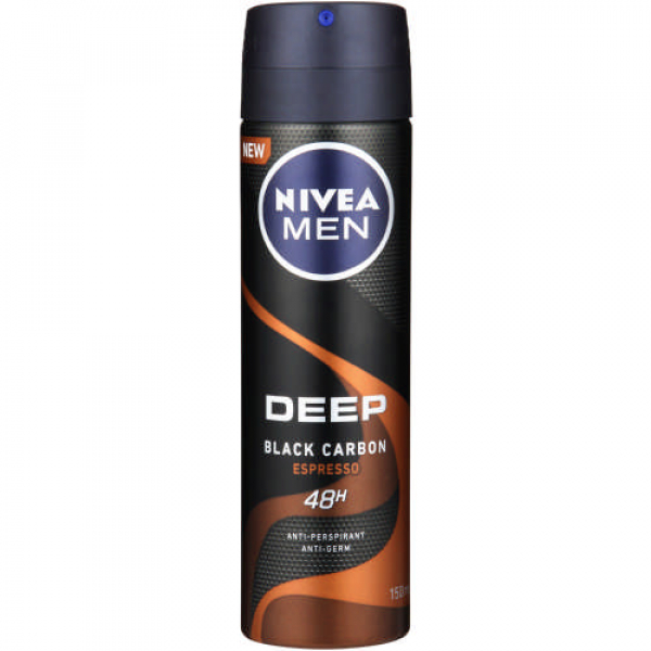 Nivea Deo Deep Black Carbon Espresso 48Hr 150Ml