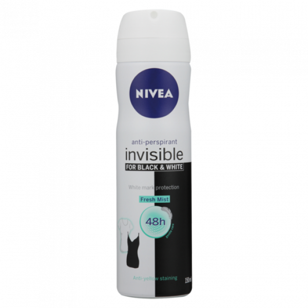 Nivea Deo Invisible Black & Fresh Mist Fmale 150Ml