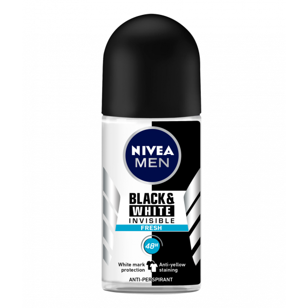 Nivea Roll On Black And White Invisible Fresh Men 50Ml