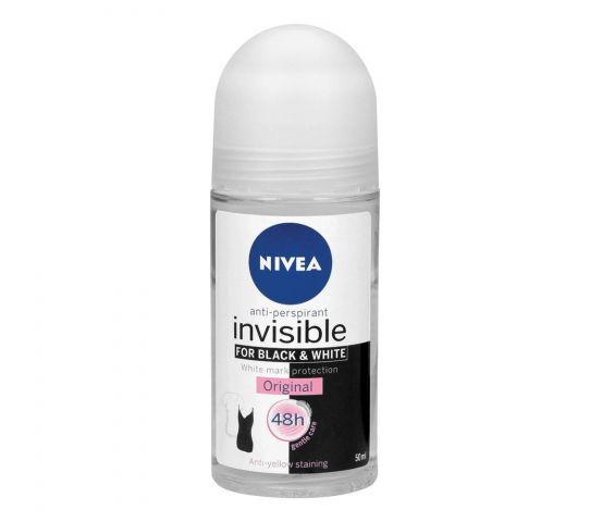 Nivea Roll On Women Invisible Black & White Org 50Ml