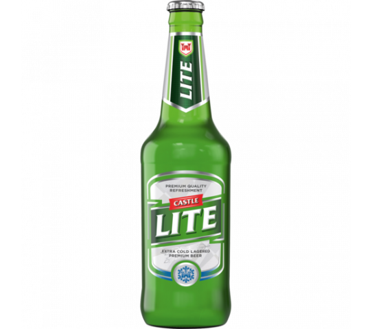 Castle Lite Beer Bottle Import 440Ml